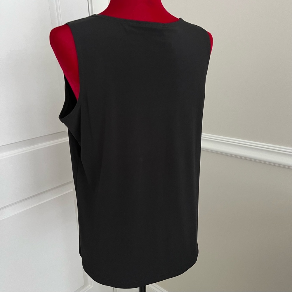Susan Graver liquid knit v-neck tank - Picture 4 of 9
